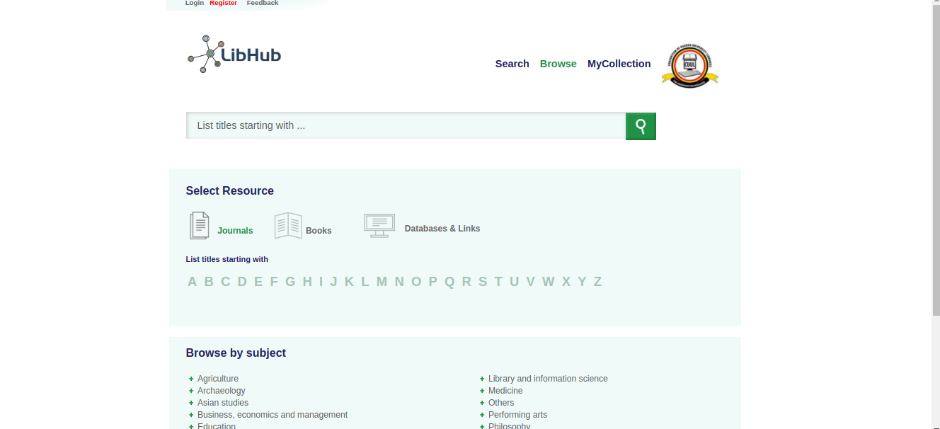 Browse libhub